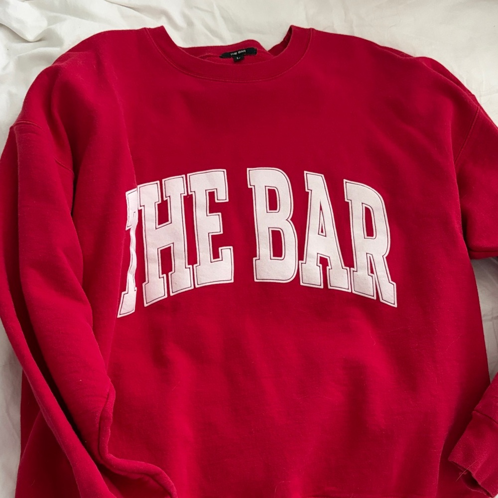 The Bar Red Crewneck Sweatshirt